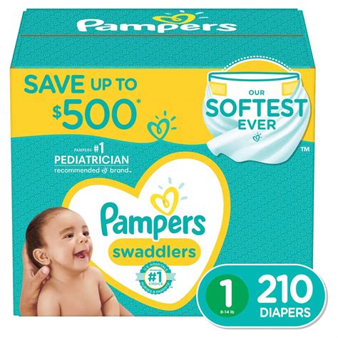 pampers swaddlers diapers size 1